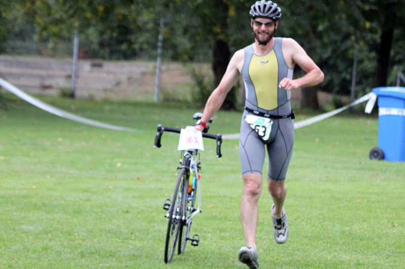 Marc Schaller am 26. Bädlestriathlon