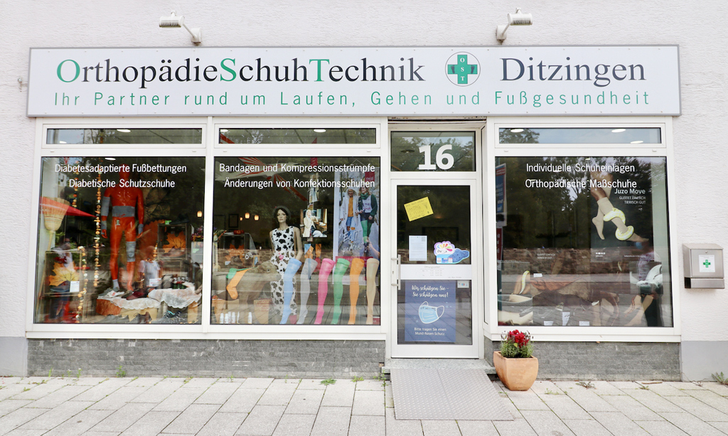 Schaufenster Schuhtechnik Ditzingen Herbst 2021