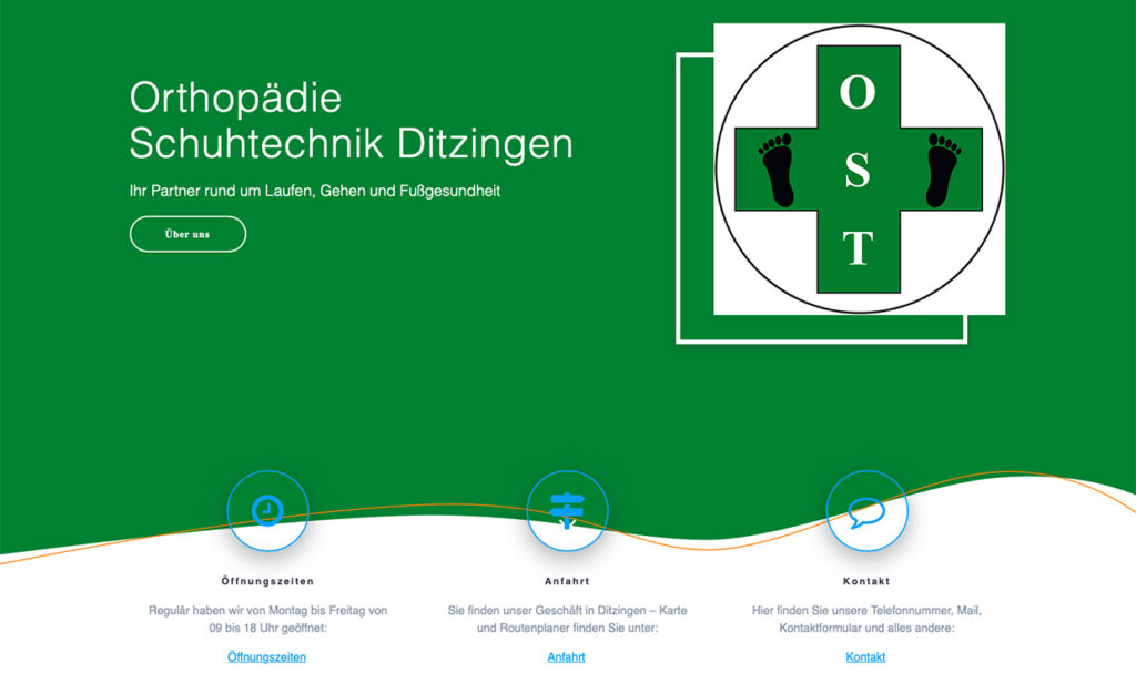 Screenshot neue Webseite